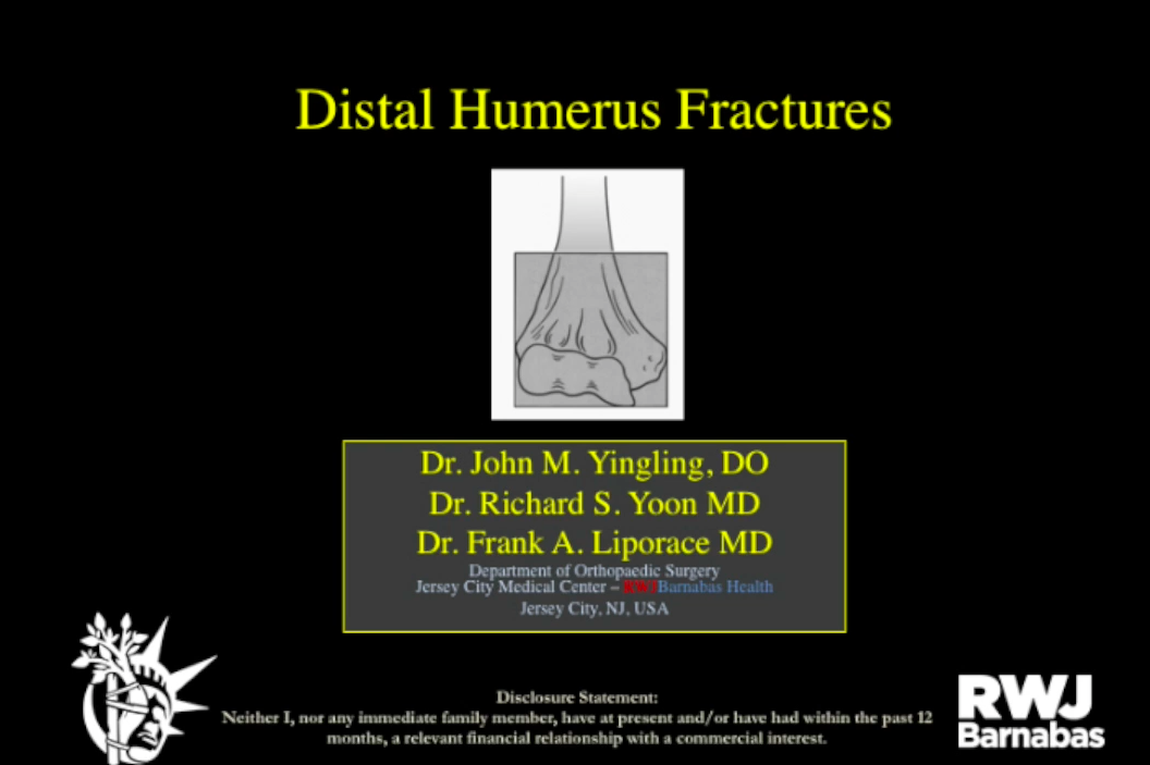 Distal Humerus Fracture - Carolina Regional Orthopedics